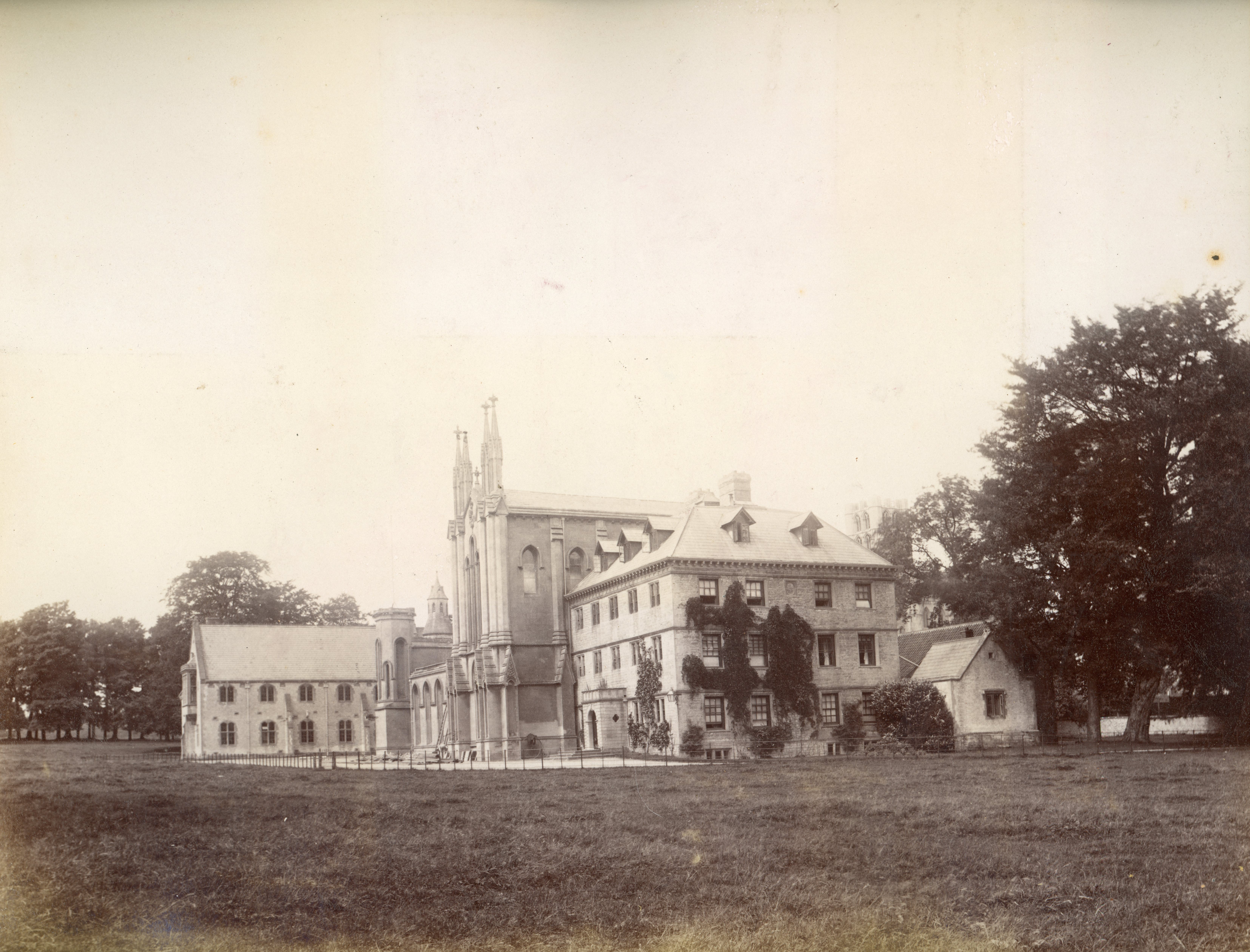 Old photo of Downside Abbey & Monastery