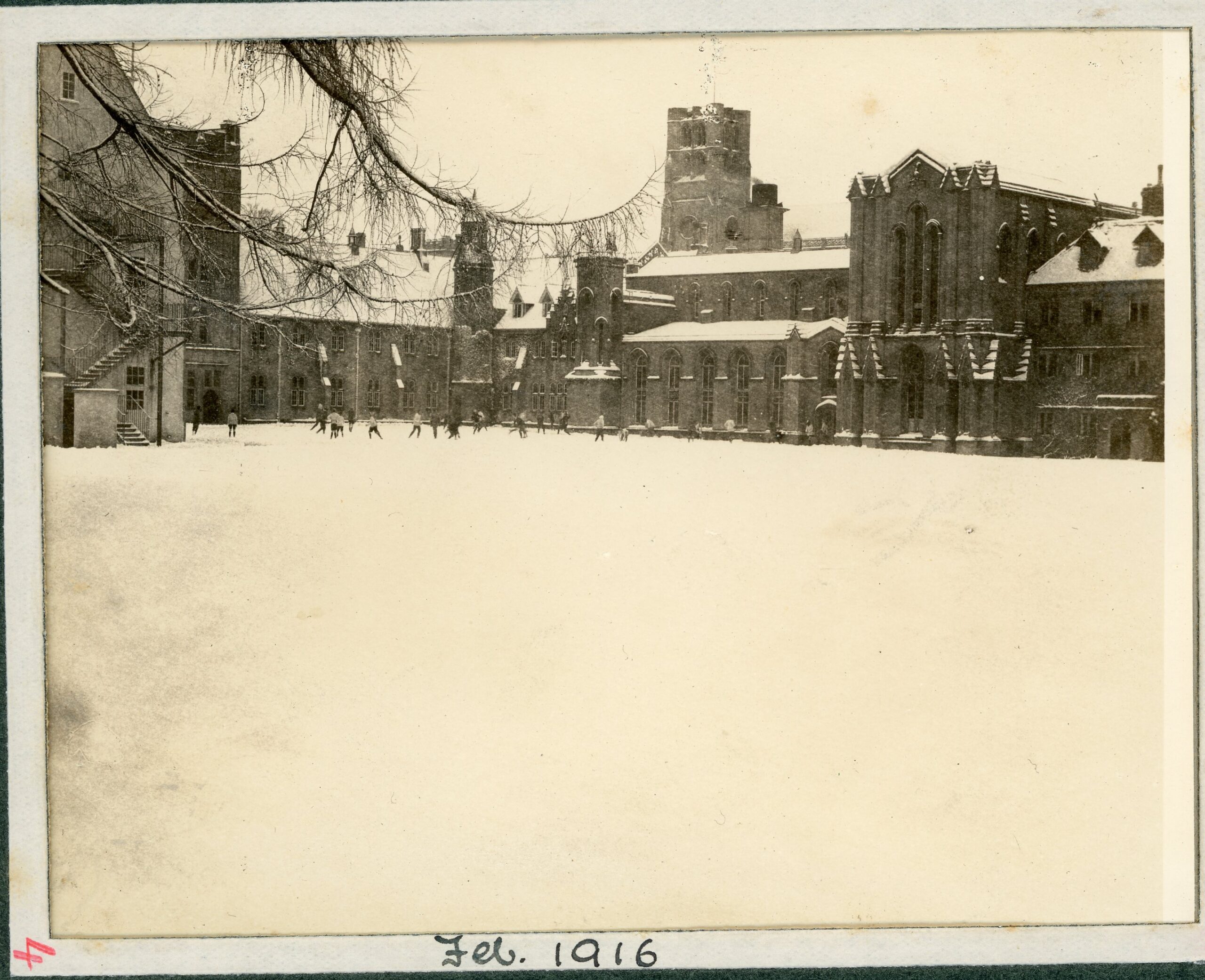 19004 Old photo of Downside Abbey