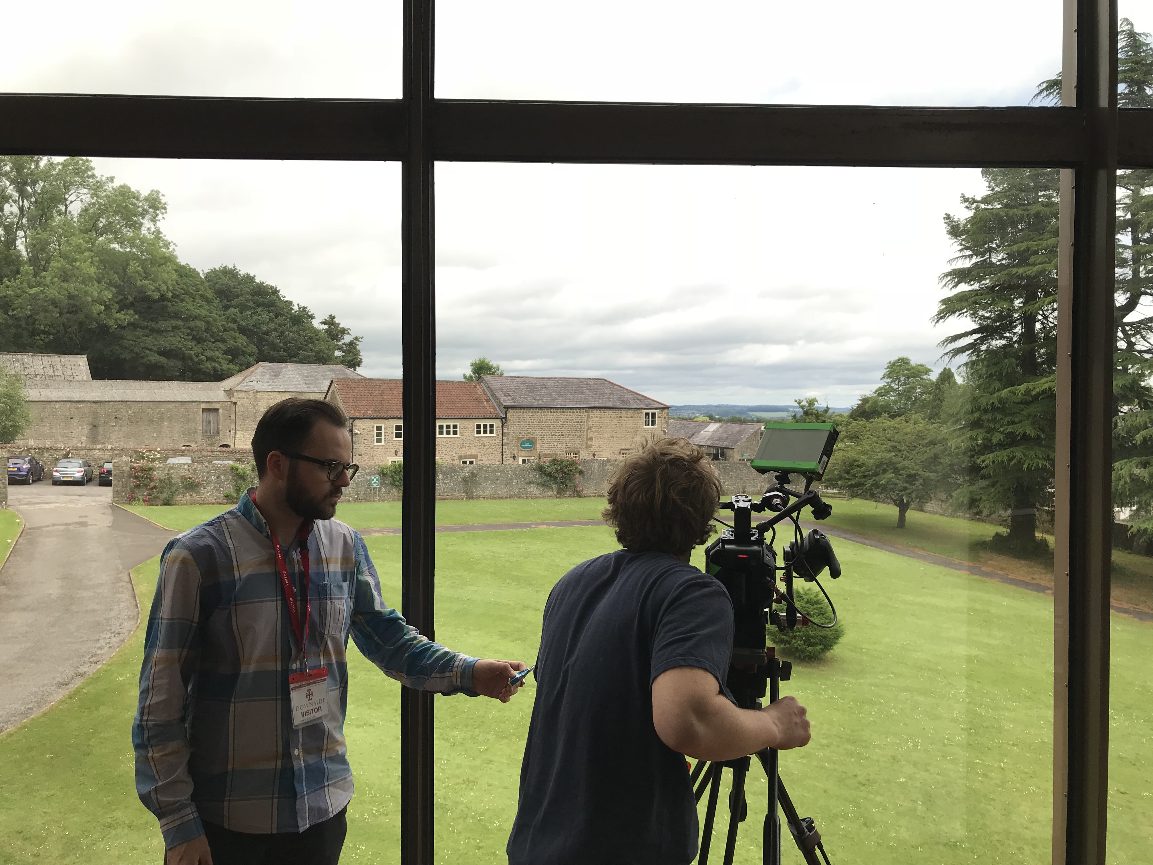 BBC filming Downside Abbey