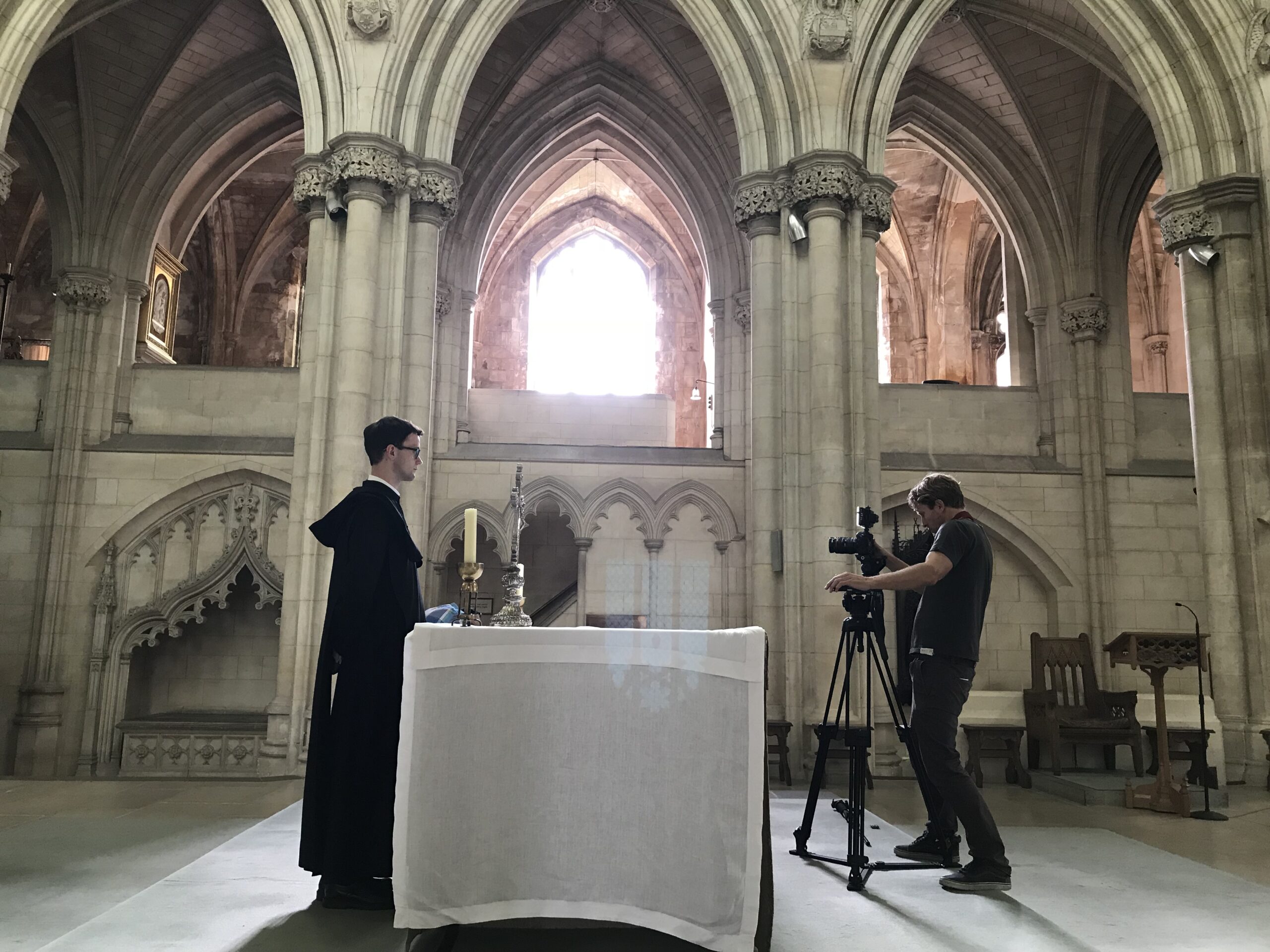 IMG_1492 Photographing monk at table