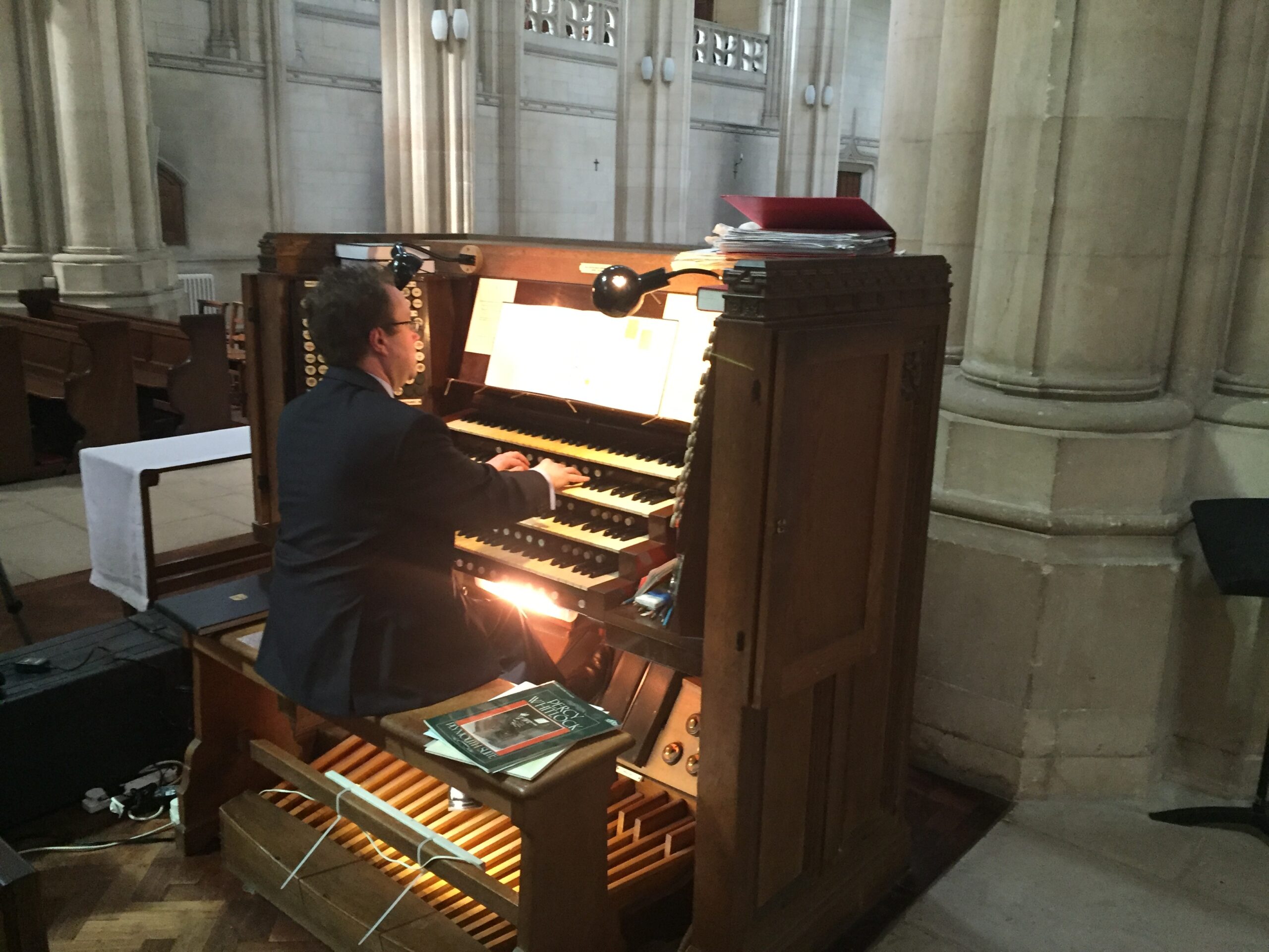 Organists Visit Downside