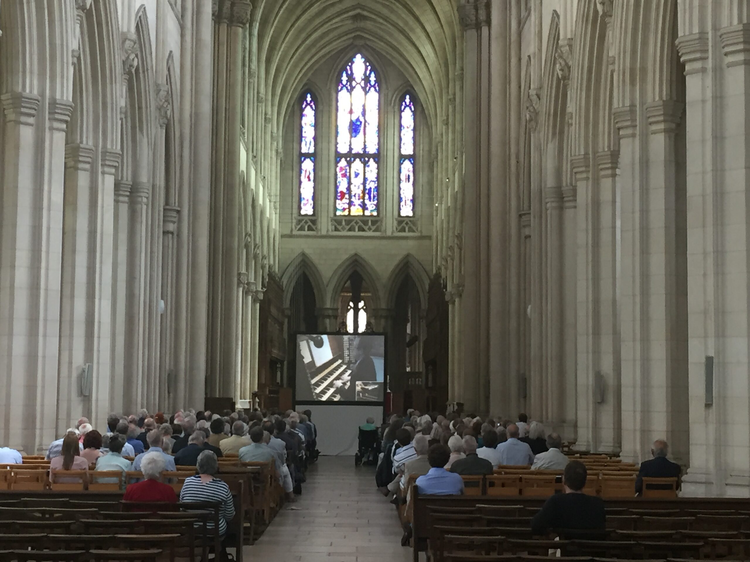 Organists Visit Downside