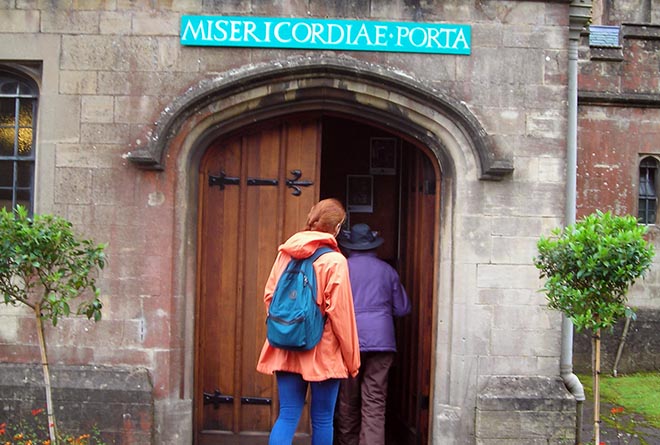 Downside Holy Door Pilgrims