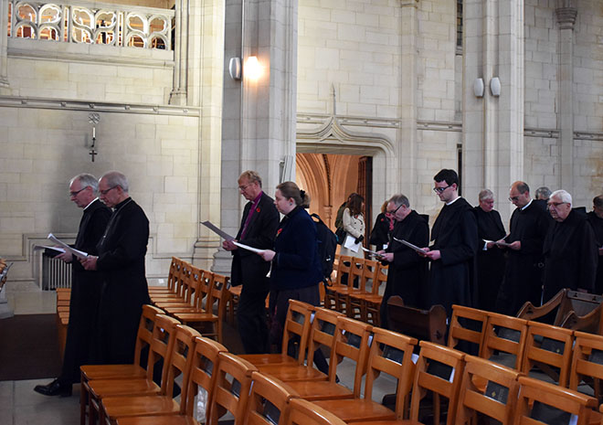 Downside Monks welcome Archbishop