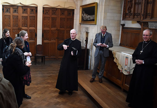 Downside Monks welcome Archbishop