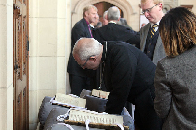 Downside Monks welcome Archbishop