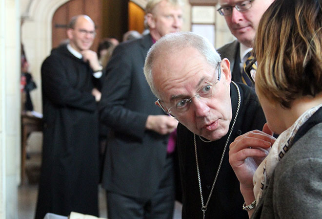 Downside Monks welcome Archbishop