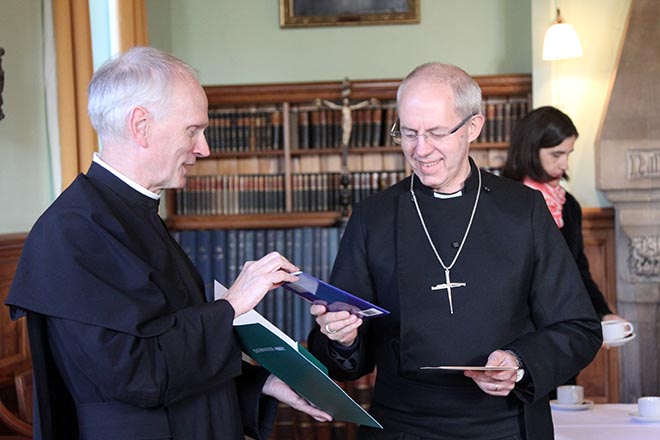 Downside Monks welcome Archbishop