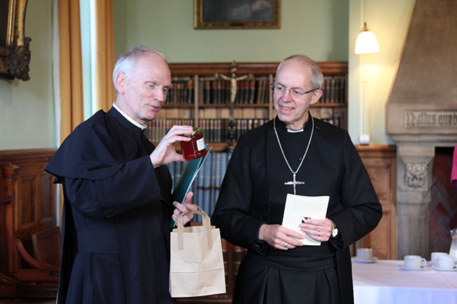 Downside Monks welcome Archbishop