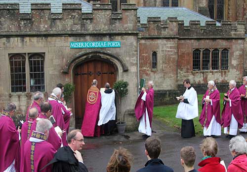 Holy Door Opened at Downside